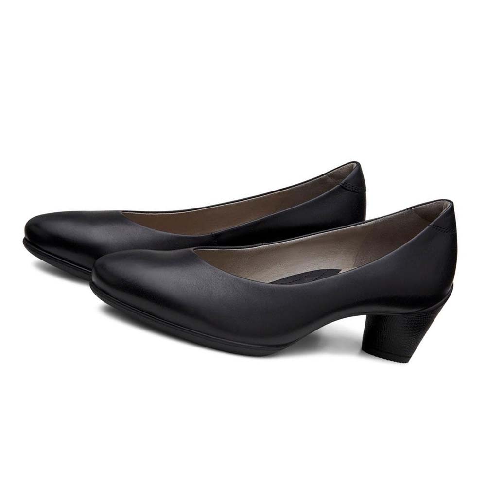 Women's Ecco Sculptured 45 Plain Pumps Black | Canada 159PJJ